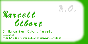 marcell olbort business card